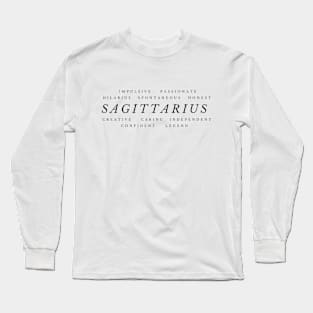 Sagittarius Personality and Traits Long Sleeve T-Shirt